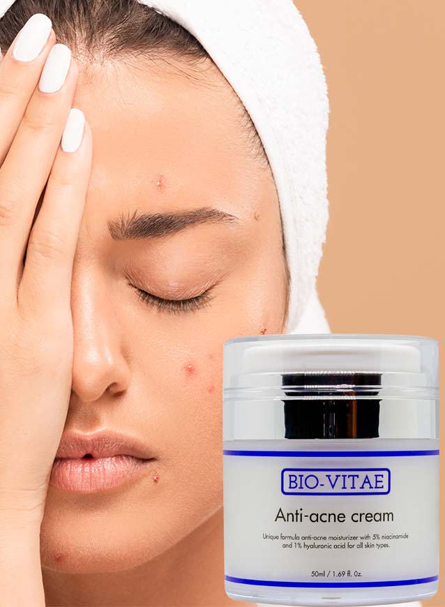 Køb anti acne cream hos Bio-vitae.dk